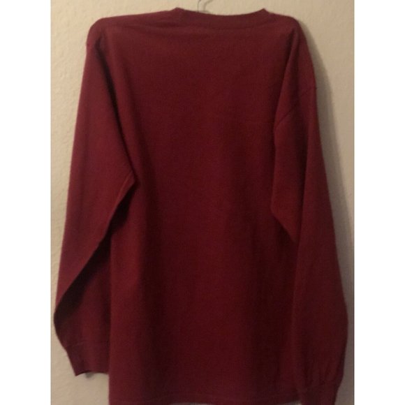MV Sports Shirt Mens Medium Red Arkansas Razorbacks Long Sleeve - Picture 4 of 5